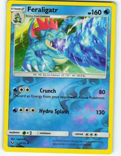 Feraligatr - Reverse Holo - 20/73 Shining Legends - Pokemon TCG - 2017 - Image 1