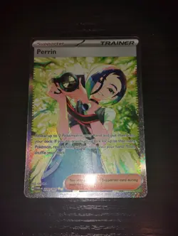 Rare Pokemon Full Illustration Trainer Perrin 220/167 Twilight Masquerade Nm T M - Image 1