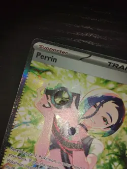 Rare Pokemon Full Illustration Trainer Perrin 220/167 Twilight Masquerade Nm T M - Image 3
