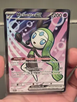 Meloetta ex 159/086 SV: Black Bolt Ultra Rare Pokemon TCG NM - Image 1