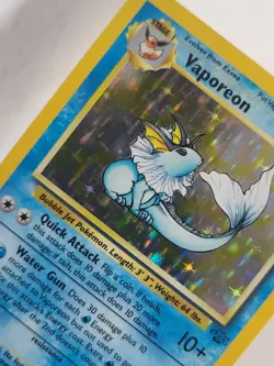 Pokemon TCG Vaporeon Jungle 12/64 Holo Unlimited Holo Rare - Image 2