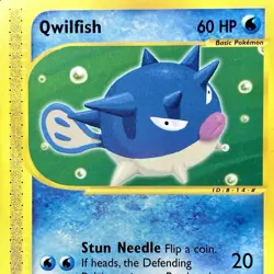 Qwilfish - REG - Pokemon TCG - Expedition - 127/165 - COMMON ~ NM - Image 1