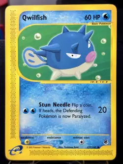 Qwilfish - REG - Pokemon TCG - Expedition - 127/165 - COMMON ~ NM - Image 3