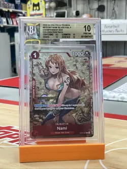 One Piece Promos Nami ST01-007 CS 2023 Championship Pristine BGS 10 - Image 1