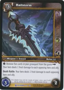Moderate Play WoW TCG Hailstorm Icecrown World of Warcraft - Image 1