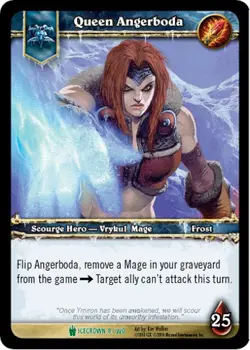 Light Play WoW TCG Queen Angerboda Icecrown World of Warcraft - Image 1