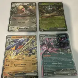 4 Card ex Holo Lot Pokemon TCG Slaking Durant Garchomp Grimmsnarl - Image 1