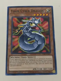 Yugioh - Toon Cyber Dragon x 3 - 1st Edition NM - Plus Free Holo Card - Image 4