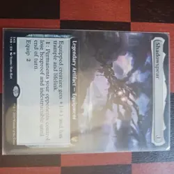 Mtg Shadowspear NM (Extended Art) Theros Beyond Death Artifact Equipment Card - Image 2