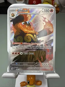 Emboar 098/086 Sv: White Flare Holo English NM Pokemon TCG Full Art Card - Image 1