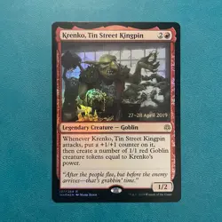 MTG NM: Krenko, Tin Street Kingpin - Prerelease Cards (PRE), Holo/Foil, English - Image 1