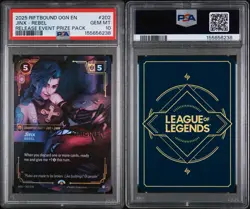 PSA 10 Riftbound Jinx Rebel Organized Play Promotional Card 202/298 - Image 3