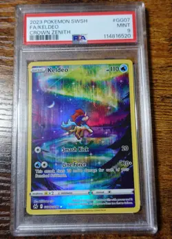 Keldeo GG07/GG70 PSA 9 Crown Zenith Pokemon Card Graded - Image 1