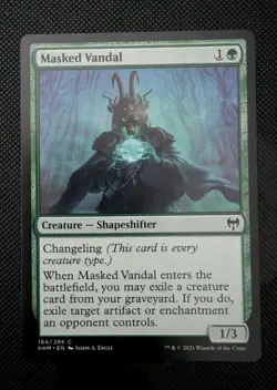 MTG Kaldheim Common MASKED VANDAL NM - Image 1