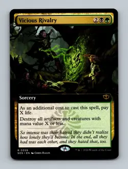 Vicious Rivalry (Extended Art) 0359 (R) MTG Secrets of Strixhaven (SOS) - Image 1