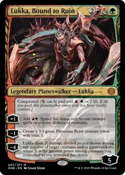 Lukka, Bound to Ruin 207 Promo Pack: Phyrexia: All Will Be One Magic MTG NM/M - Image 1