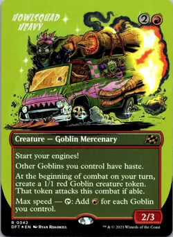 Howlsquad Heavy (Borderless) 342 Rare Aetherdrift Magic: The Gathering Foil LP - Image 1