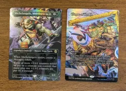 MTG TMNT Foil Lot - Plague of Vermin (Peter Laird Art) + Michelangelo Weirdness - Image 1