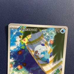 Oshawott Illustration Rare Pokemon card White Flare 105/086 ENGLISH NM - Image 2