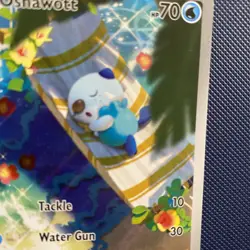 Oshawott Illustration Rare Pokemon card White Flare 105/086 ENGLISH NM - Image 3