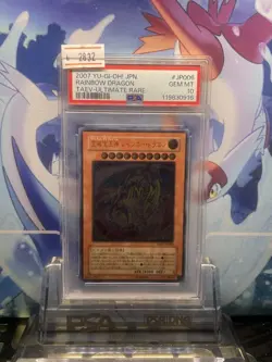 PSA10 Rainbow Dragon Ultimate Rare Relief Yu Gi Oh GX Collector Card - Image 1