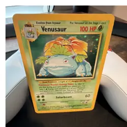 Wizards of the Coast Pokemon TCG Base Set Venusaur 15/102 Holo Rare 1999 English - Image 1