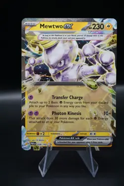 Mewtwo ex 058/182 Sv04: Paradox Rift Holo Pokemon - Image 1