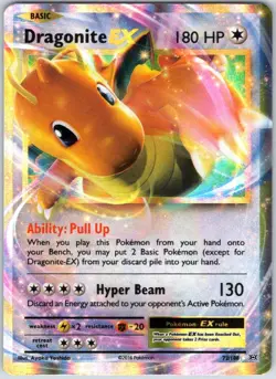 Dragonite EX 72/108 Holo EX Rare Evolutions Pokemon NM - Image 1