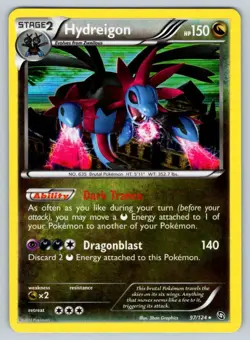 2012 Dragons Exalted Hydreigon Rare Holo #97 - Image 1