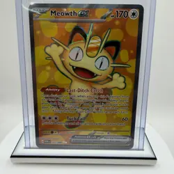 Meowth ex 107/088 Ultra Rare Perfect Order Pokemon Near Mint - Image 1