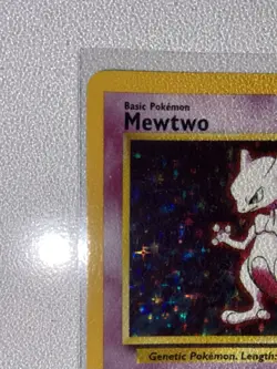 Pokemon MEWTWO Holo 10/102 Base Set Unlimited 1999 WOTC Vintage TCG Card - Image 5