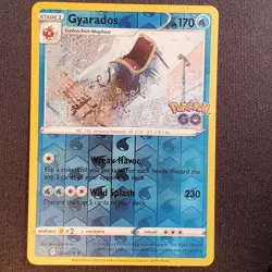Gyarados 022/078 Reverse Holo Rare Pokemon GO Pokemon Moderately Played - Image 1