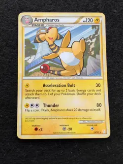Ampharos - 14/123 - Pokemon Heart Gold Soul Silver Rare LP - Image 1