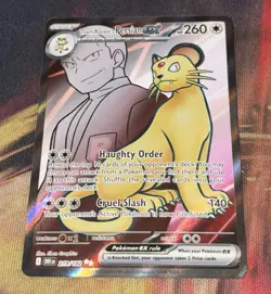 Pokemon TCG Team Rockets Persian EX 219/182 Full Art Ultra Rare - Image 2