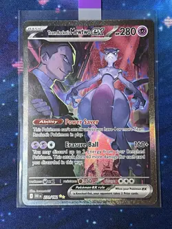 2025 Pokemon TCG: Destined Rivals - Team Rocket's Mewtwo ex SIR #231/182 NM - Image 1