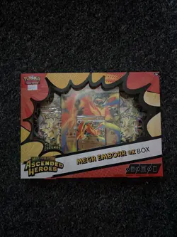 Pokemon ascended hero’s Mega Emboar Ex Box New Sealed - Image 3