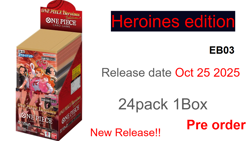 ONE PIECE Card Game Extra Booster Heroines edition EB03 Box Japan BX1 Pre order - Image 1
