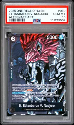 Carrying On His Will #OP13-080 St. Ethanbaron V. Nusjuro (Alternate Art) PSA 10 - Image 1