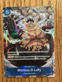 Monkey.D.Luffy OP11-058 Carrying On His Will OP13 Treasure Rare TR One Piece TCG - Image 1