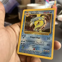 Pokemon Gyarados Base Set 1999-2000 Holo Rare 6/102 Card - Image 3