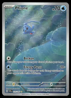 Pokemon Cards Phione 175/167 Twilight Masquerade Illustration Rare NM - Image 1