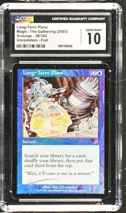 LONG-TERM PLANS Scourge Foil CGC 10 Gem Mint MTG [Nostalgium] - Image 1