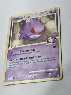 Pokemon Gengar GL 70 HP Uncommon Rising Rivals 40/111 Basic Regular 2009 Card - Image 2