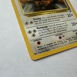 Nintendo Pokemon Tauros Base Set 2 62/130 Uncommon 60 HP 1999 TCG - Image 5