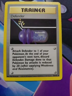 Pokemon Trading Card Game TCG Defender 80/102 Base Set Trainer Regular 1999 - Image 3