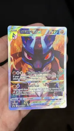 Pokemon TCG Lucario VSTAR Black Star Promo SWSH291 Holo Card NM/Mint Condition - Image 4