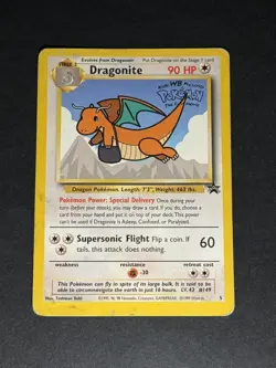 Dragonite 5 Black Star Promo WB Kids Pokemon The First Movie Card WOTC HP - Image 1