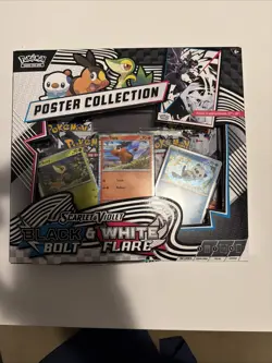 POKEMON SV10.5 BLACK BOLT WHITE FLARE POSTER COLLECTION BOX SEALED - Image 2