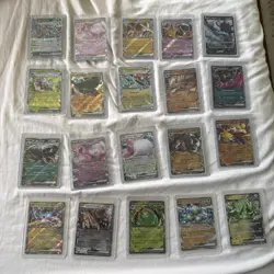 Lot of 20 Pokemon EX and V Cards Holo Rare Card Lot. 151 to recent - Image 1
