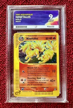 Pokemon TCG - Ninetales H19 Aquapolis E-Series Holo - ACE 9 Mint - Image 1